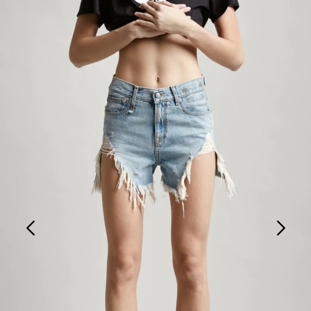 R13 Distressed Shorts